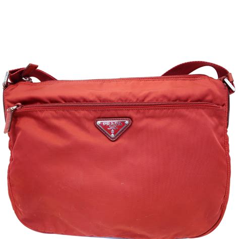 prada red bag nylon